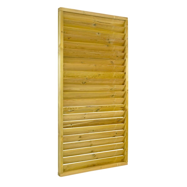 Holz Sichtschutzelement mit Lamellen