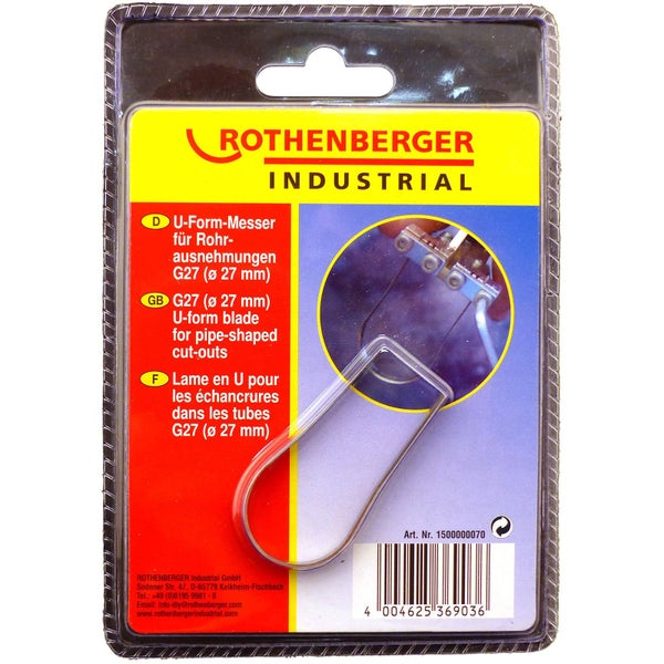 Rothenberger Industrial U-Form-Messer G27 zum Erstellen von Rohrausnehmungen