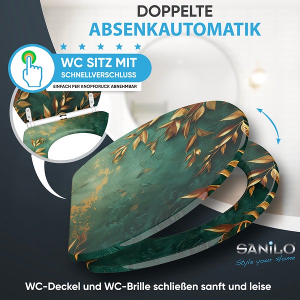 WC-Sitz mit Absenkautomatik & Top Fix Greego