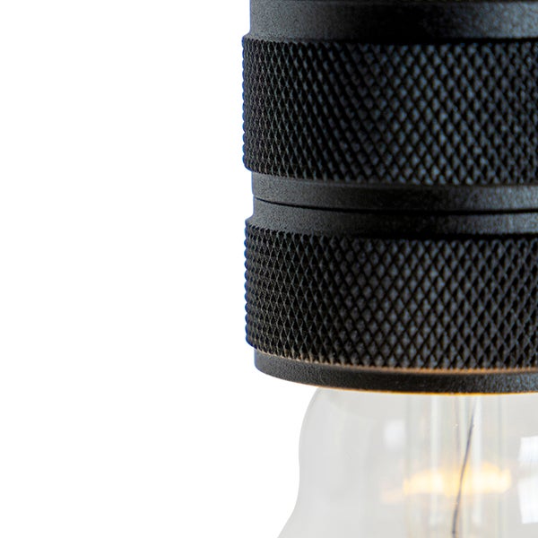 Design Hängelampe schwarz 5-flammig - Cavalux