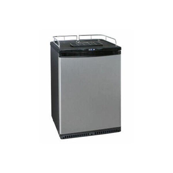 Fassbierkühlschrank Komplett-Set | 50L Bierzapfanlage mit Schanksäule & Kompensatorhahn, 5 Liter Adapter