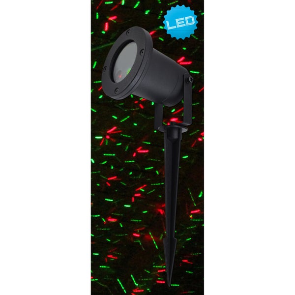 LED-Gartenstrahler mit Erdspieß und Lichteffekten