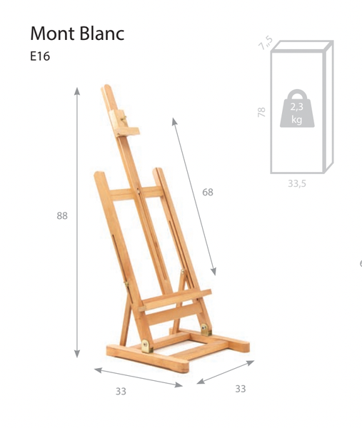 Tischstaffelei aus Buchenholz Mont-Blanc 16