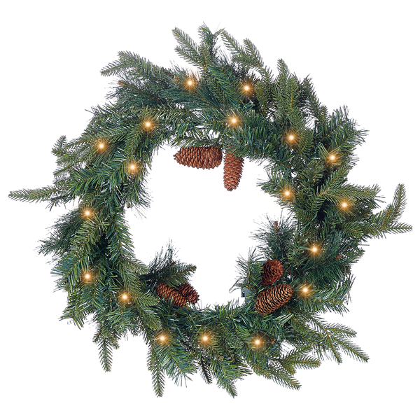 Weihnachtskranz LED KAMERUN Grün 60 cm