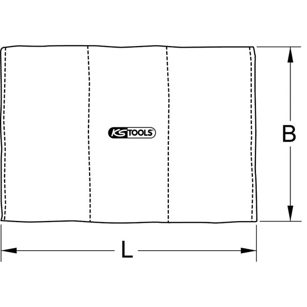 KS TOOLS Fla mmschutzmatten 1.500 x 2.000 mm - 610.3399