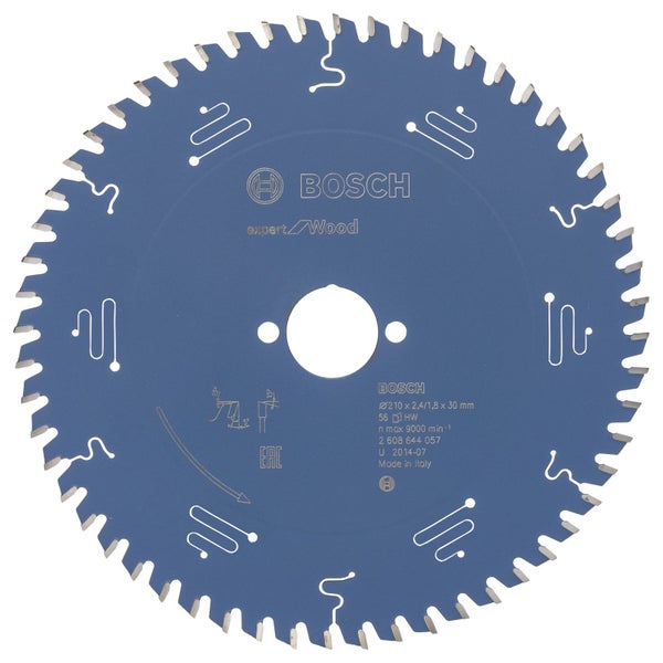 Bosch Kreissägeblatt Expert for Wood für Handkreissägen 210 x 30 x 2,4 mm 56 - 2608644057