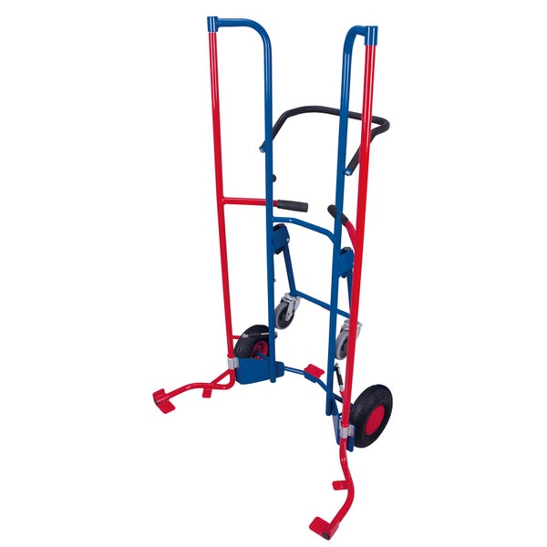 Treppenkarre aus Metall mit Rädern