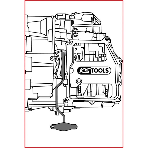 KS Tools Logo auf einer Fahrzeugskizze