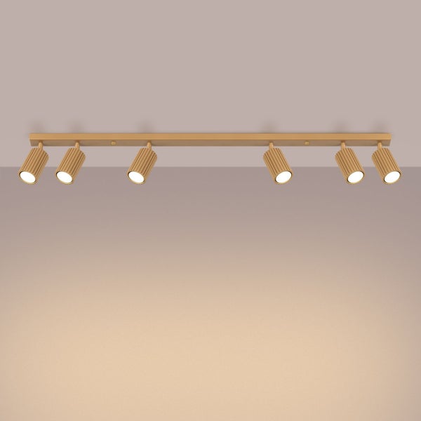 Deckenleuchte mit sechs Strahlern