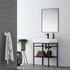 Capetown 60 cm Waschbecken Gestell mit keramik Waschbecken in Weiss