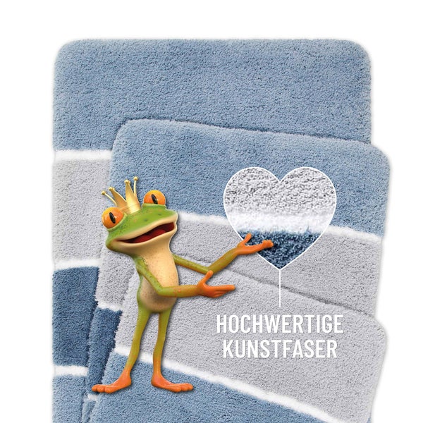 Badteppich Rauch Blau Rio Marina Homie Living 55x65 cm