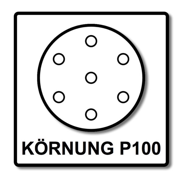 Festool STF D225/128 Schleifscheibe Granat P100 225 mm 50 Stk. ( 2x 205656 ) für Langhalsschleifer PLANEX