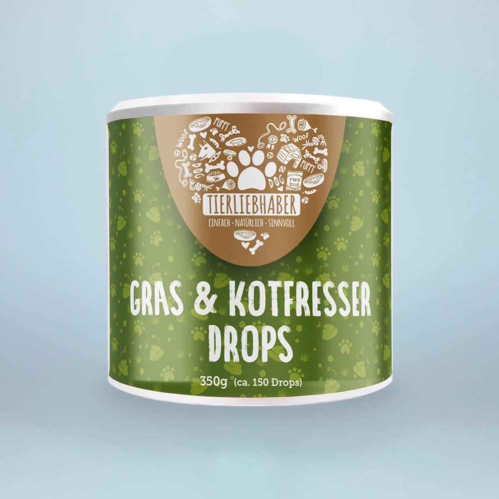 Gras- und Kotfresser Drops - Funktionssnack und Nahrungsergänzung für Hunde - 350g