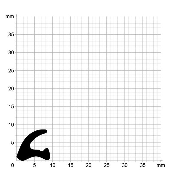 DIWARO. | Lippendichtung LP069 | schwarz | 5 Meter