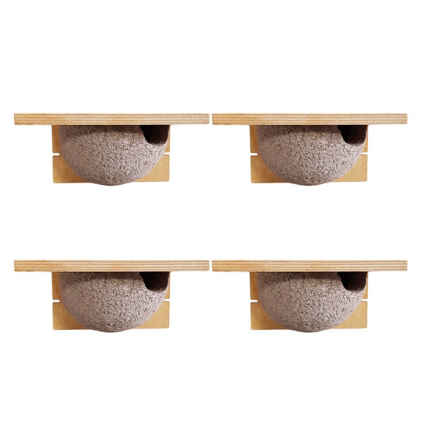 BigDean 4x Schwalbennistkasten Einzelnest Schwalbennest Mehlschwalbennest Nistkasten Nisthilfe Schwalben Holzbeton