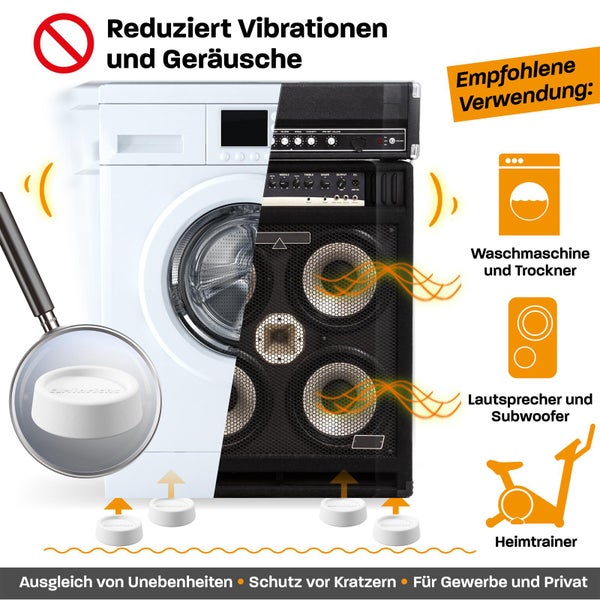 Hinrichs Schwingungsdämpfer weiß 4 Stück