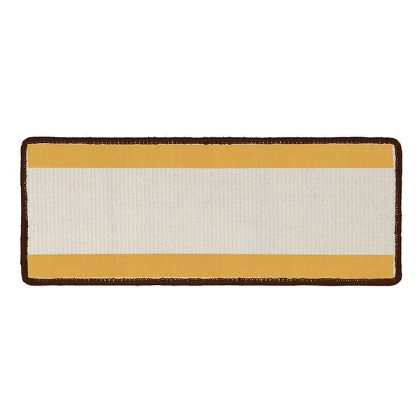 FLOORDIREKT Stufenmatte aus Sisal - Pure Nature - Umkettelt & Selbstklebend - Dunkelbraun - 23,5 x 65 cm - Rechteckig ohne Lippe
