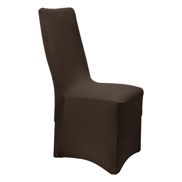 Beautissu Leona Stuhlhusse 95x45cm Braun Stretch Bankett (4tlg)