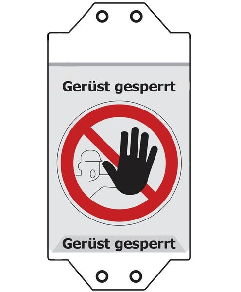 Gerüst gesperrt Schild