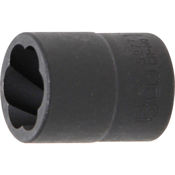 BGS Spiral-Profil-Steckschlüssel-Einsatz / Schraubenausdreher Antrieb Innenvierkant 10 mm (3/8) SW 17 mm - 5277
