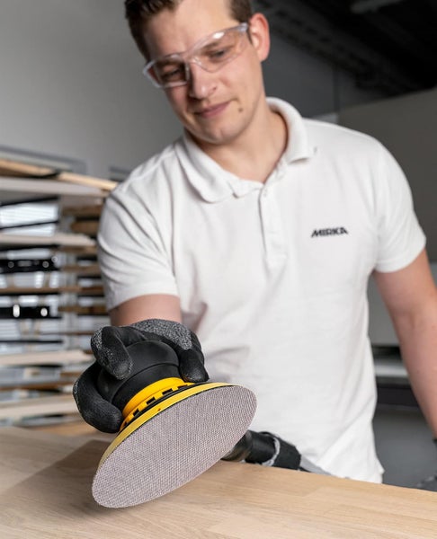 Mirka Abranet Netz-Schleifscheiben Ø 150 mm Klett / Korn P400 / 50 Stk / zum Schleifen von Holz, Spachtel, Lack, Kunststoff / 5424105041
