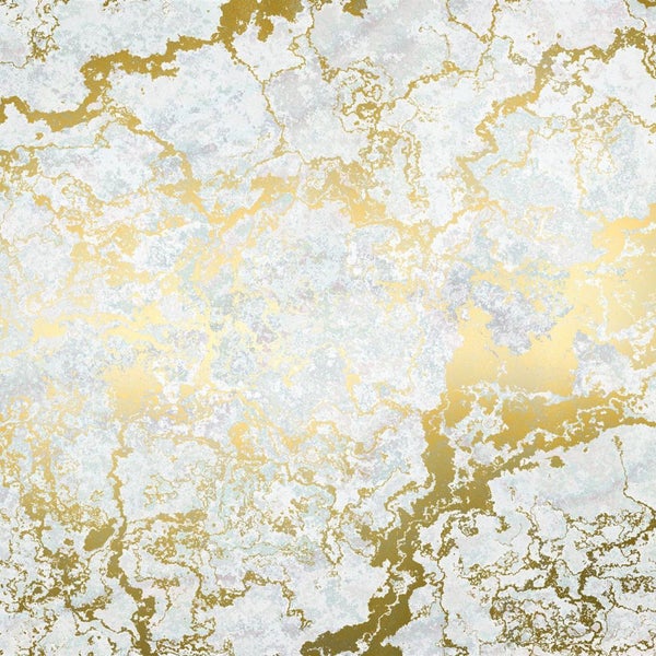 Tapete mit Marmoroptik und goldenen Akzenten