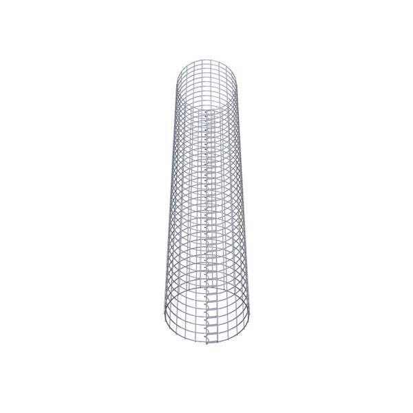 Gabionensäule Durchmesser 37 cm MW 5 x 5 cm rund - Höhe: 190 cm