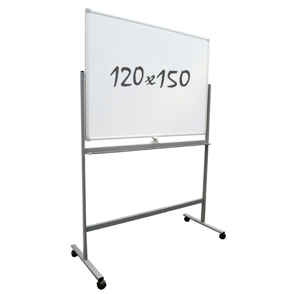 Mobiles Whiteboard - Doppelseitig - 120x150 cm