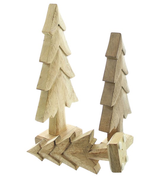 Dekorative Holzweihnachtsbäume