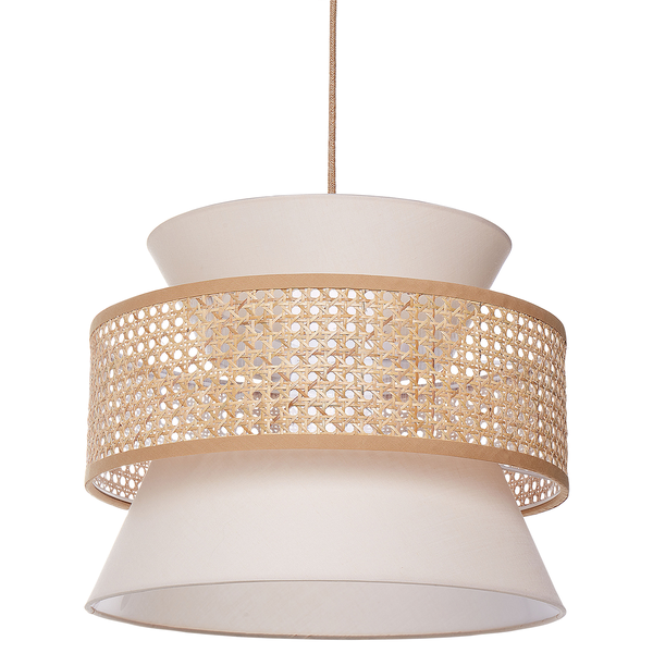 Hängeleuchte LUYANO Rattan Beige