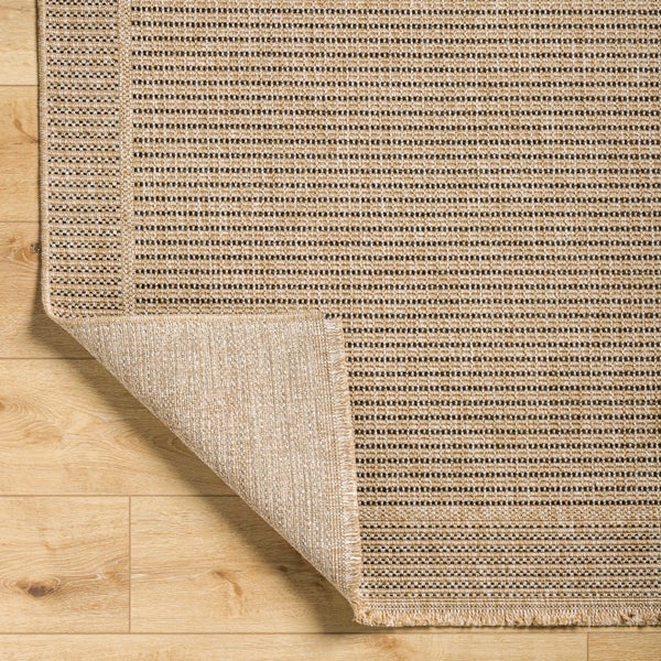 In-/Outdoor-Teppich mit Jute-Look Beige/Schwarz 160x213 cm MINDY