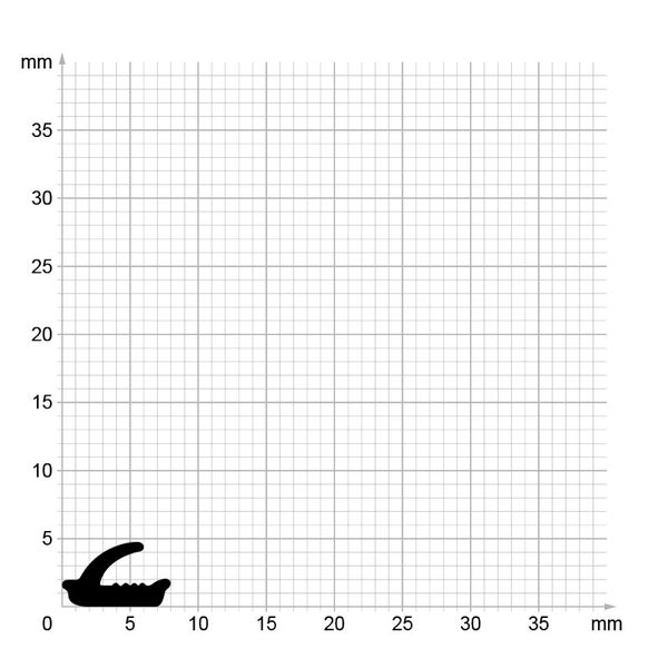 DIWARO. | Lippendichtung LP153 | schwarz | 5 Meter
