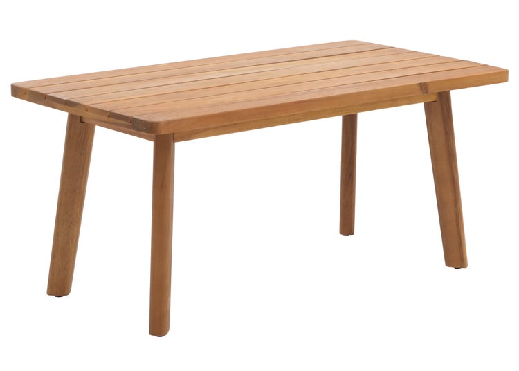 Rechteckiger Beistelltisch aus Holz für den Garten