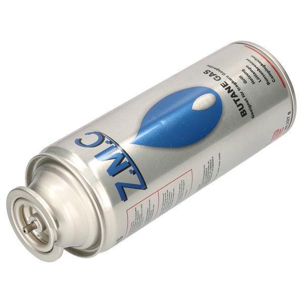 ZMC 12 x Butan Gaskartuschen 227g mit Ventil Typ MSF-1a, Universal Butangas Kartuschen mit Bajonett Anschluss Gaskartusche für Campingkocher, Gasheizung, Gasbrenner, Unkrautbrenner, Lötbrenner