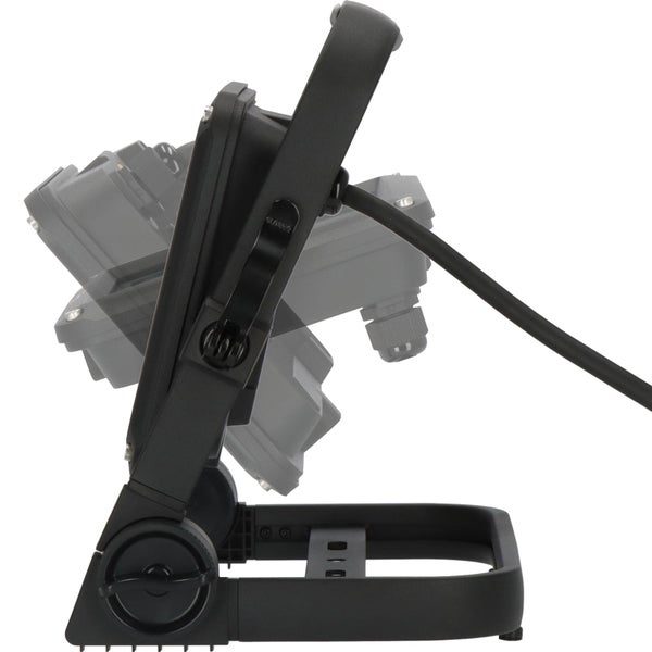 Schwarzer LED-Strahler mit verstellbarem Winkel