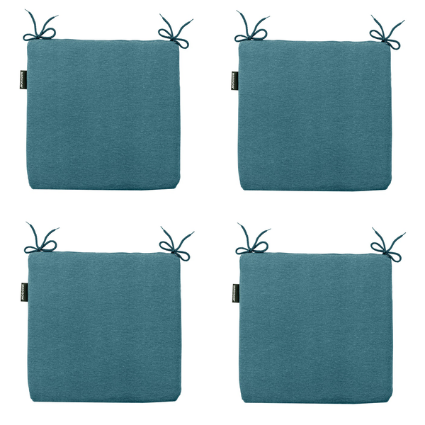 Sitzkissen Panama seeblau - Ca. 40x40 cm - 4er-Set