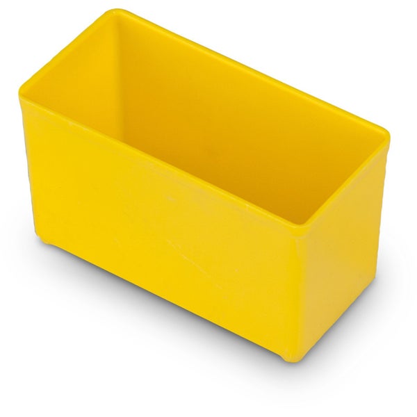 Gelber Kunststoff-Lagerbehälter