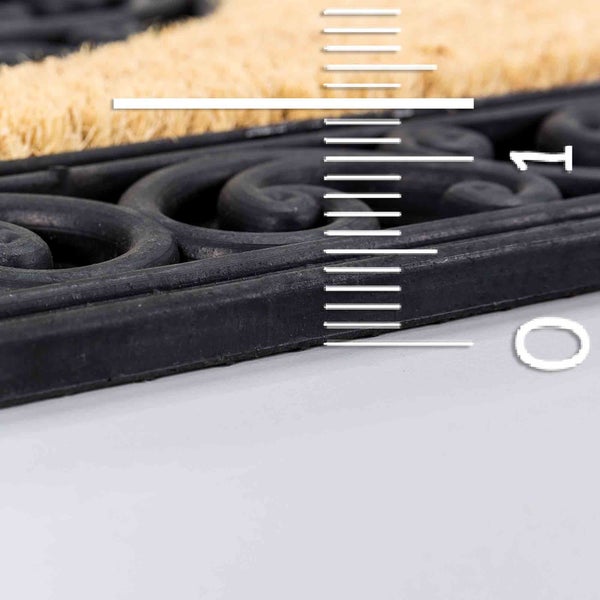 Fußmatte aus Gummi und Kokosfaser, Detailansicht