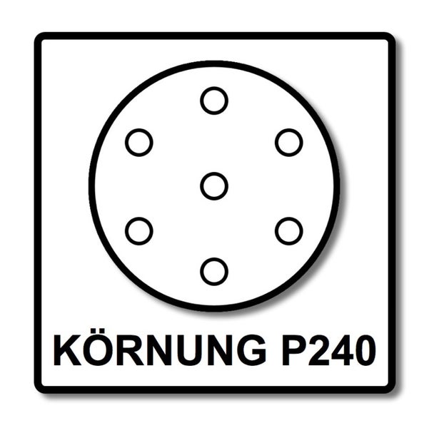 Festool STF D225/128 Schleifscheibe Granat P240 225 mm 100 Stk. ( 4x 205663 ) für Langhalsschleifer PLANEX