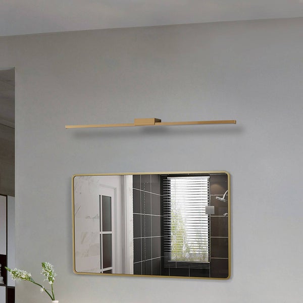 Lucande LED Wandleuchte, Wandlampe Bad Kivana (spritzwassergeschützt (Modern) in Kupfer aus Aluminium (1 flammig ) - Wandleuchten Spiegelleuchte Badezimmer Wandbeleuchtung Badezimmerleuchte