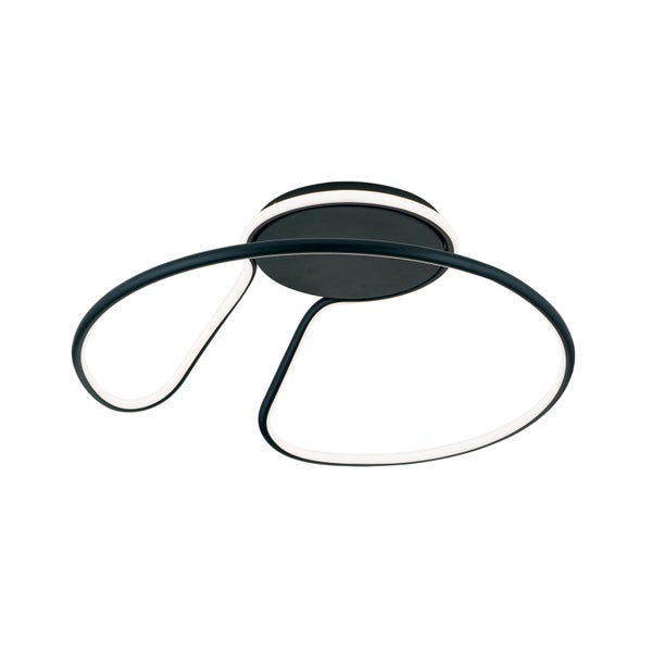 LED Deckenleuchte Claire Ø 50cm Schwarz 3000K 3800lm