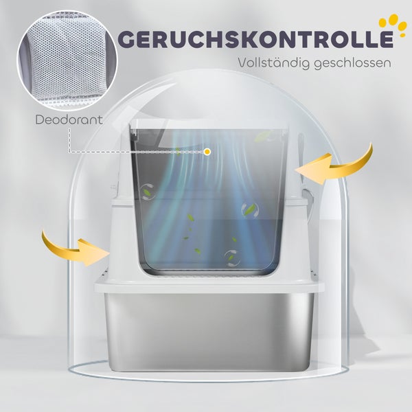 Katzenklo mit Geruchskontrolle und vollständig geschlossenem Design