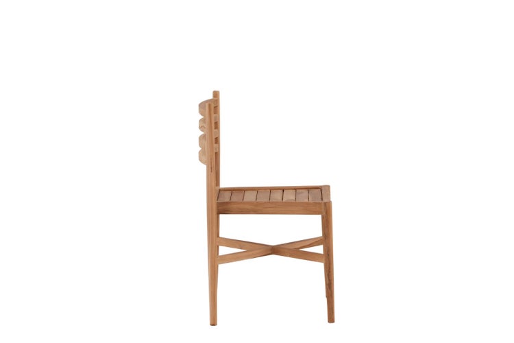 Kenya Gartenstuhl stapelbar Teak. 50 X 52 X 80 cm