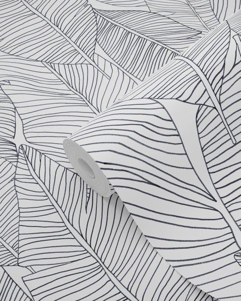 Tapetenrolle mit Blättermuster