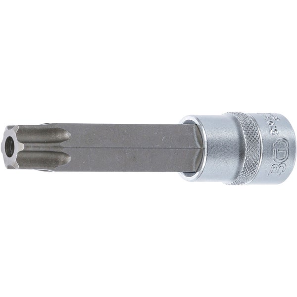 BGS Bit-Einsatz Länge 110 mm Antrieb Innenvierkant 12,5 mm (1/2) T-Profil (für Torx) mit Bohrung T80 - 5103-TB80
