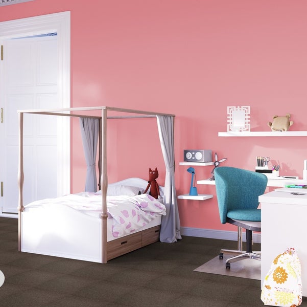Auslegware Teppichboden in Braun Velours Teppich Meterware 500 cm Breite (Meterware)