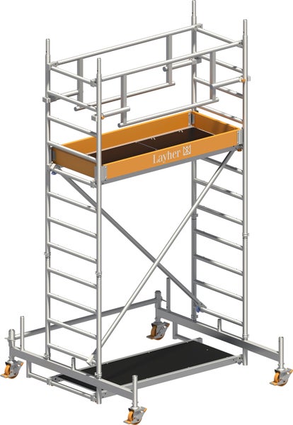 Layher Rollgerüst mit Arbeitsplattform