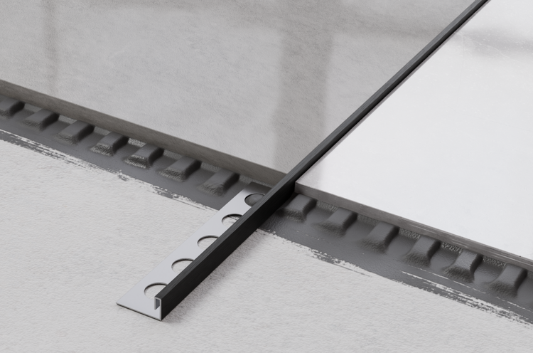 Fliesenprofil zum Kantenabschluss an Wandfliesen