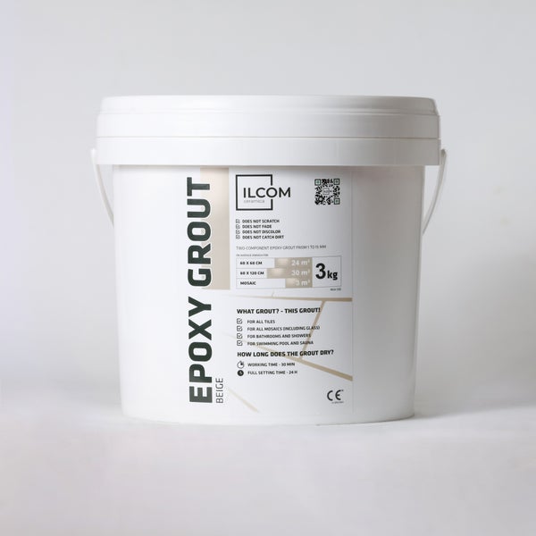 Epoxidharzmörtel zum Füllen von Fugen  - Beige -  3Kg