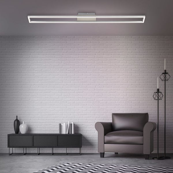 LED Deckenleuchte Wandleuchte Dimmbar Memoryfunktion 20W alu Metall Briloner